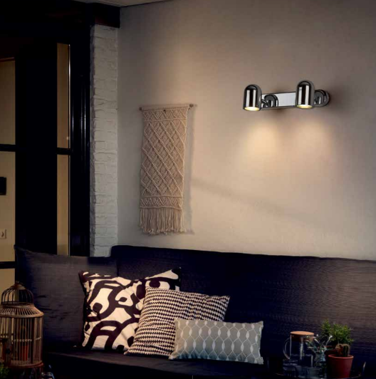 Illuminate your moments with modern wall lights featuring an elegant design, long-lasting LED lighting, robust metal construction, and adjustable swivel heads for a touch of everyday inspiration.
